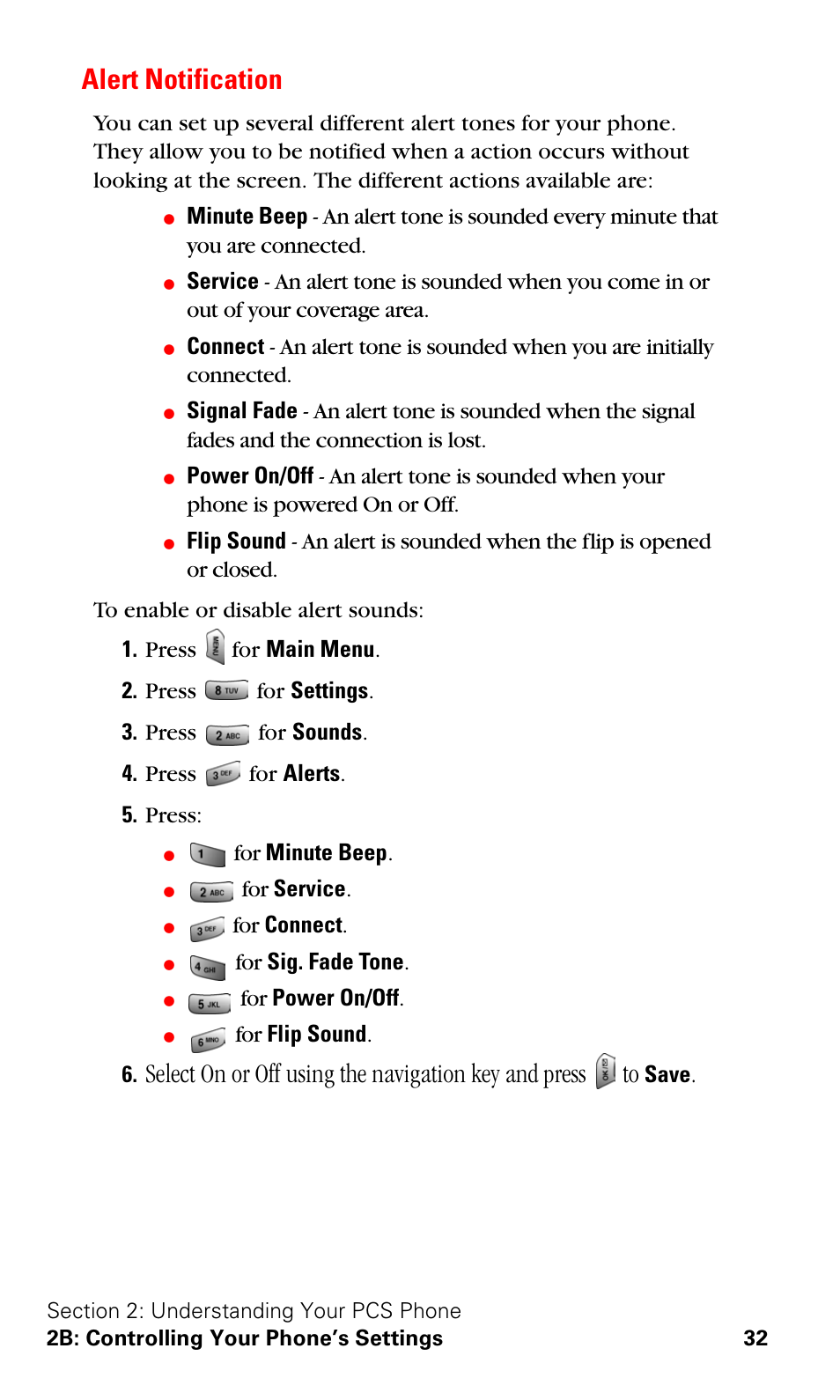 Alert notification | Samsung SPH-A620ZSSXAR User Manual | Page 40 / 181