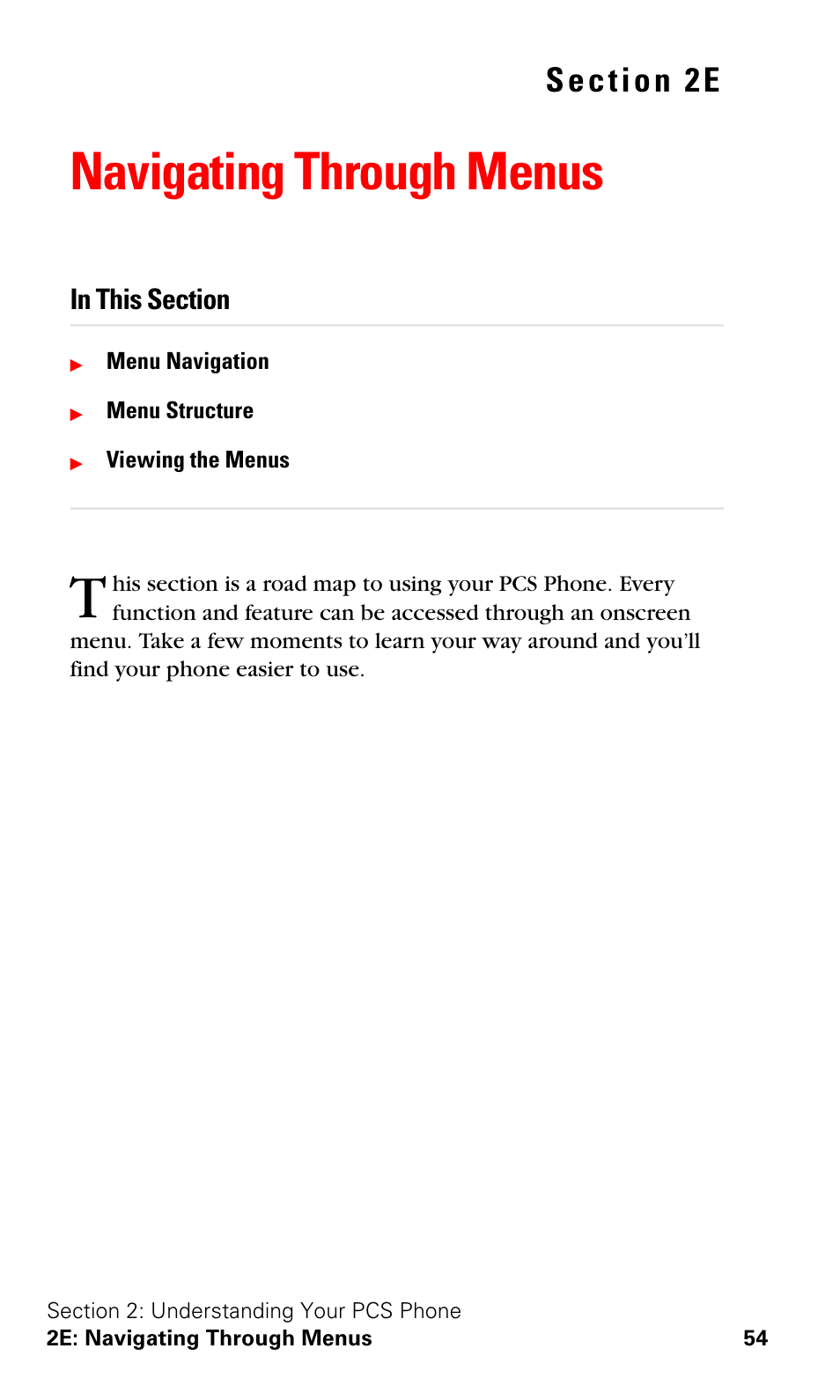 Navigating through menus, 2e. navigating through menus | Samsung SPH-A620ZSSXAR User Manual | Page 62 / 181