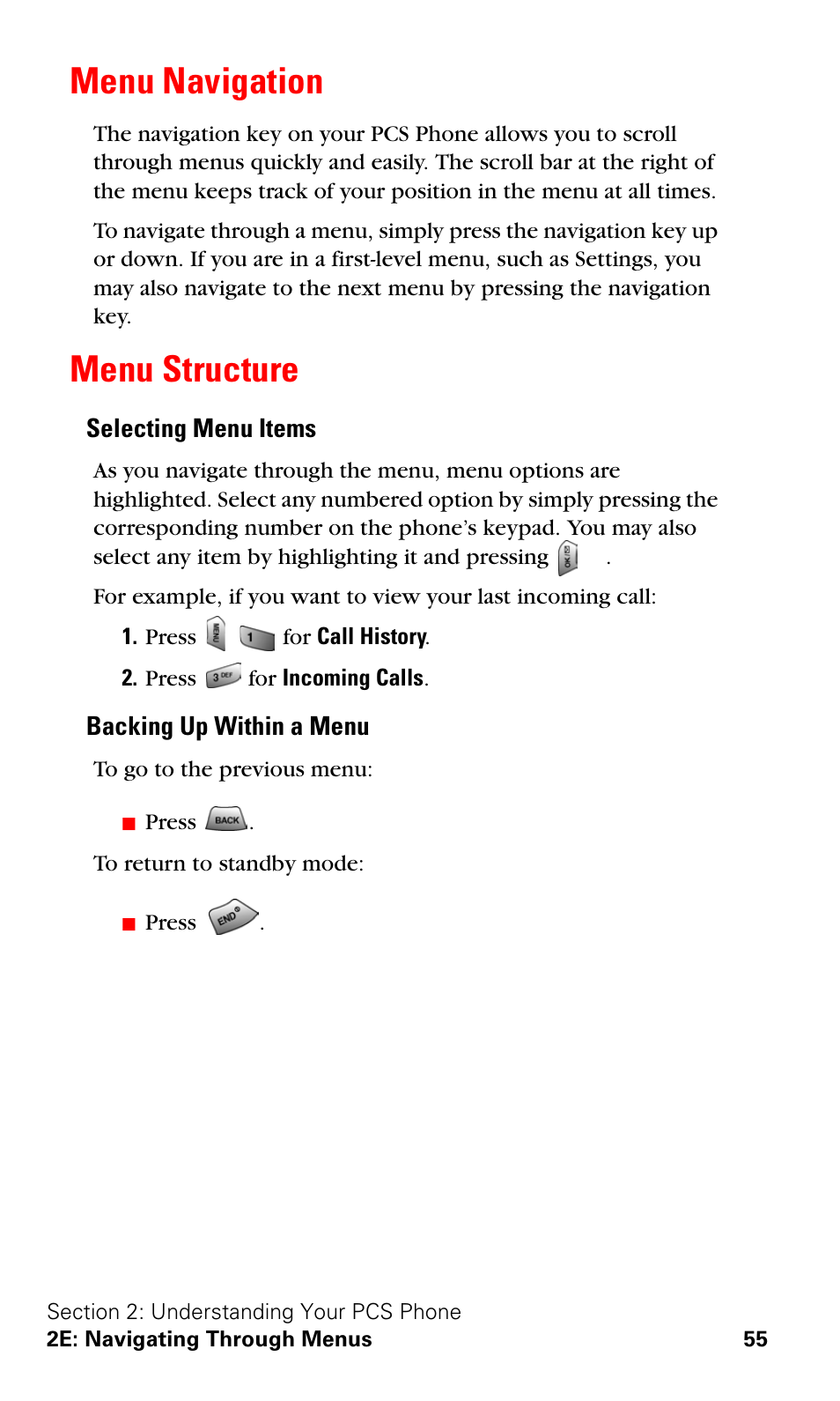 Menu navigation, Menu structure, Menu navigation menu structure | Samsung SPH-A620ZSSXAR User Manual | Page 63 / 181