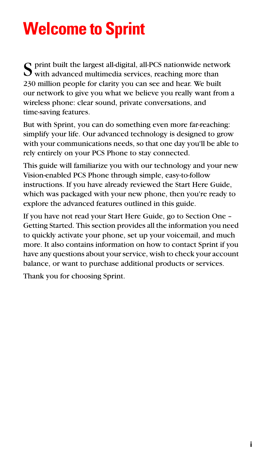 Welcome to sprint | Samsung SPH-A620ZSSXAR User Manual | Page 7 / 181