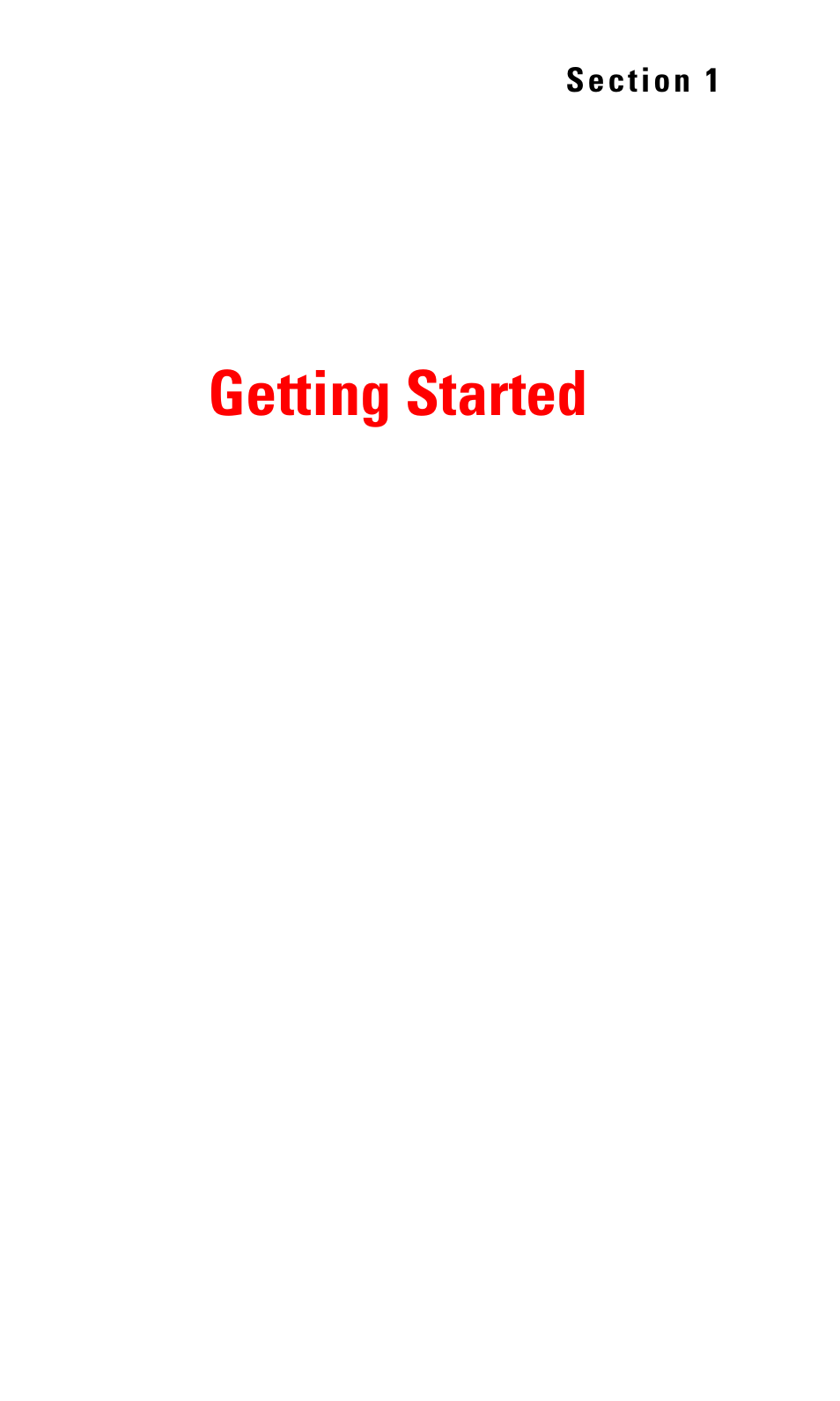 Getting started, Section 1: getting started | Samsung SPH-A620ZSSXAR User Manual | Page 9 / 181