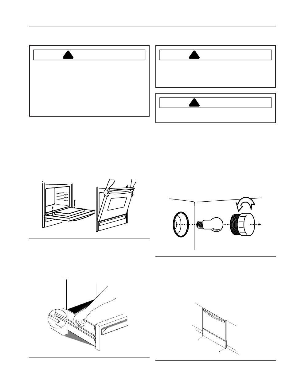 Care and cleaning, Caution, Warning | Amana ARR6102 User Manual | Page 21 / 28