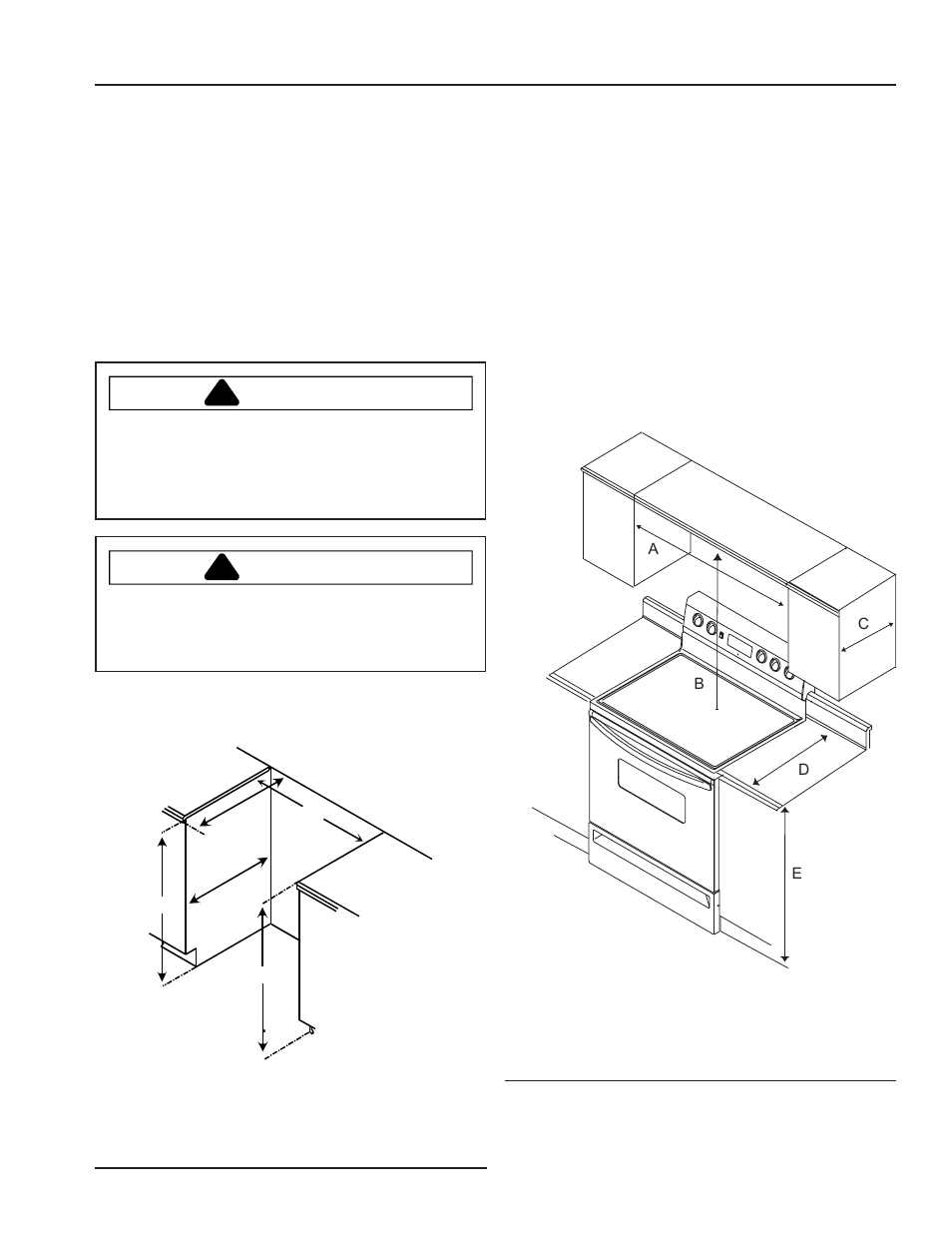 Installation, Warning, Caution | Amana ARR6102 User Manual | Page 5 / 28