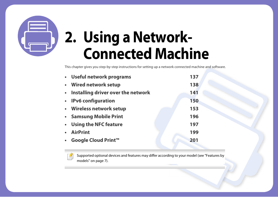Using a network- connected machine | Samsung SL-C1810W-XAA User Manual | Page 136 / 308