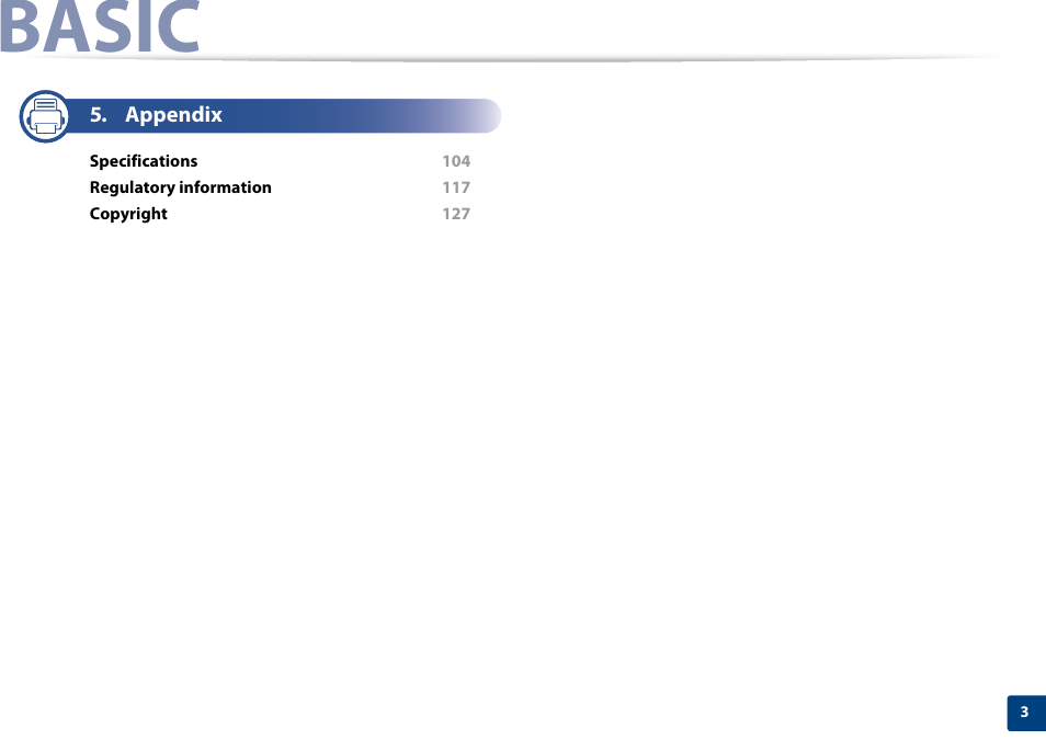 Basic | Samsung SL-C1810W-XAA User Manual | Page 3 / 308