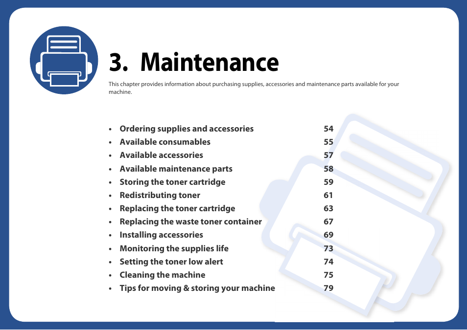Maintenance | Samsung SL-C1810W-XAA User Manual | Page 53 / 308