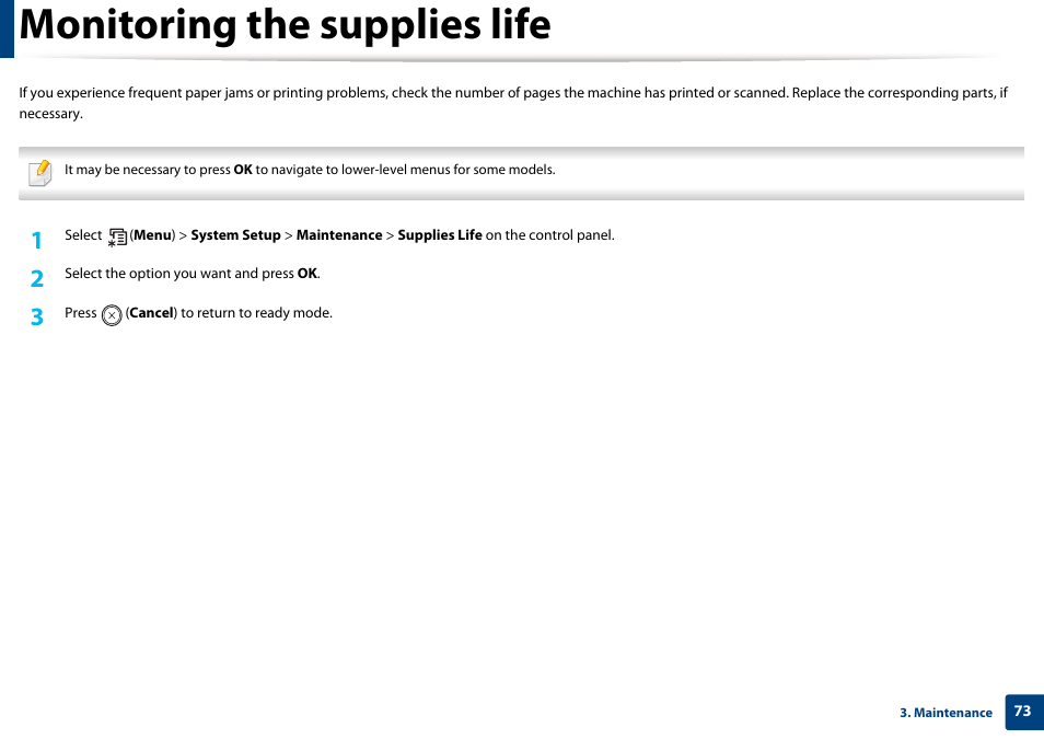 Monitoring the supplies life | Samsung SL-C1810W-XAA User Manual | Page 73 / 308