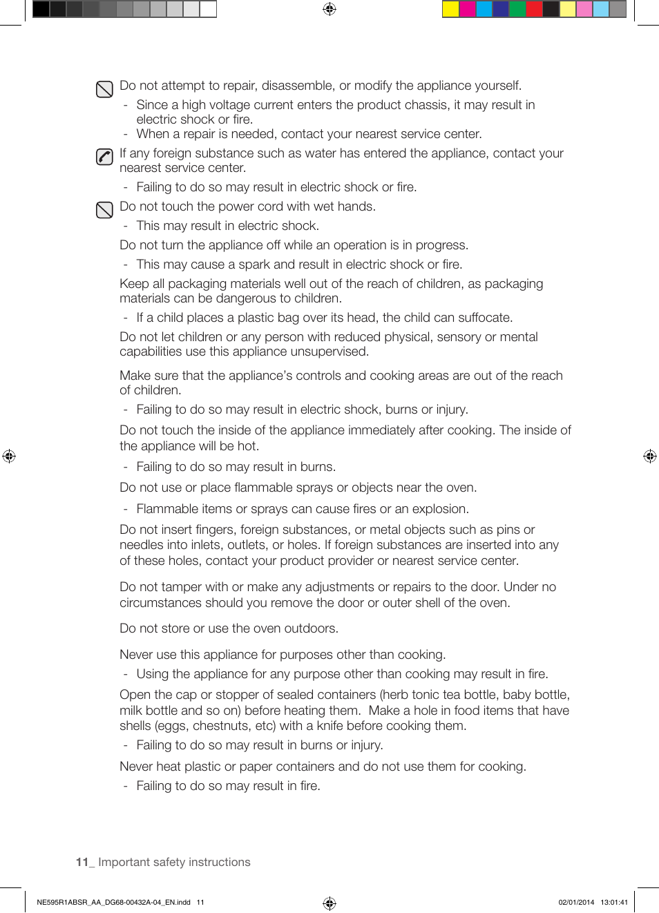 Samsung NE595R1ABSR-AA User Manual | Page 12 / 72