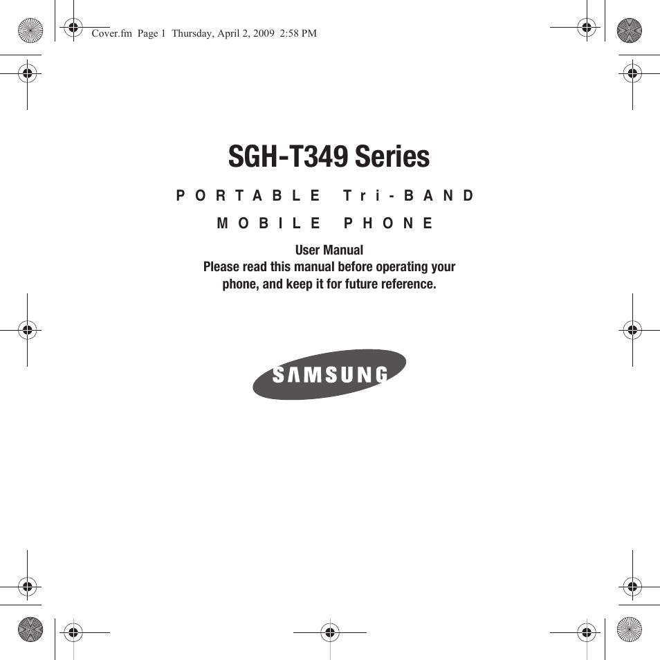 Samsung SGH-T349AGATMB User Manual | 155 pages