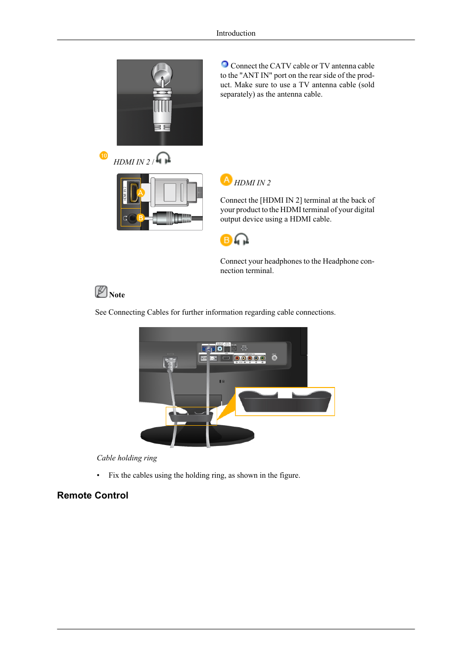 Remote control | Samsung LS20TDNSUV-ZA User Manual | Page 8 / 24