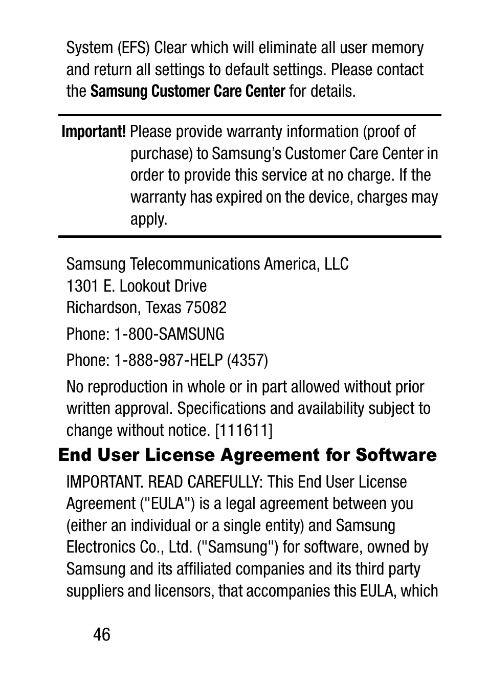 End user license agreement for software | Samsung SM-T537RZWAUSC User Manual | Page 52 / 70