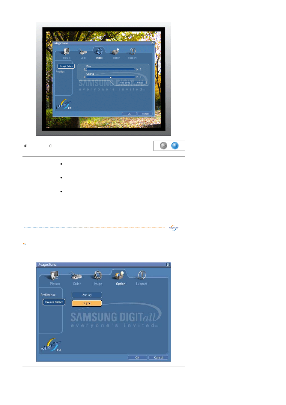 Option tab definition | Samsung LS19MJAKBJ-XAA User Manual | Page 30 / 56