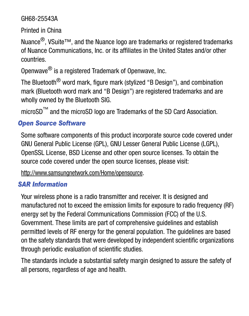 Samsung SCH-R355DAASTT User Manual | Page 3 / 78