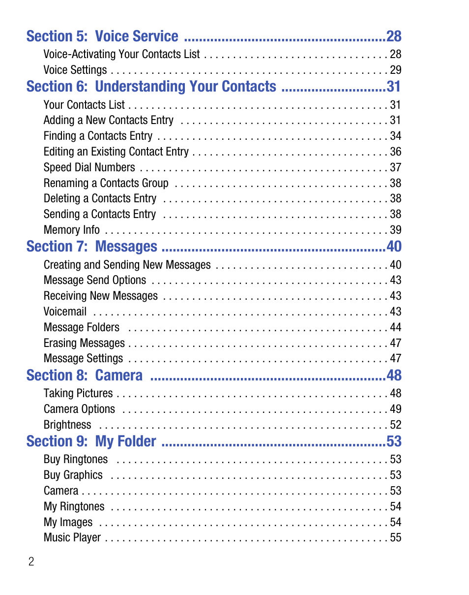 Samsung SCH-R355DAASTT User Manual | Page 6 / 78