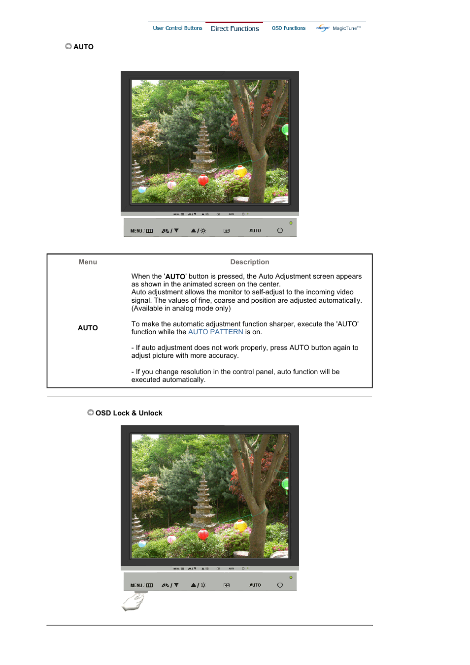 Direct functions | Samsung BI19BSSB User Manual | Page 21 / 69