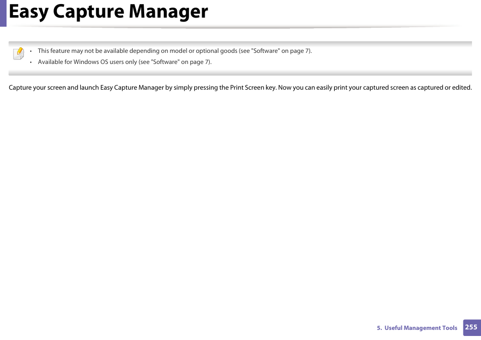 Easy capture manager | Samsung SCX-4729FW-XAA User Manual | Page 255 / 317