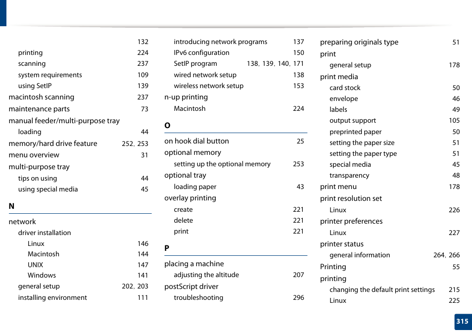 Samsung SCX-4729FW-XAA User Manual | Page 315 / 317