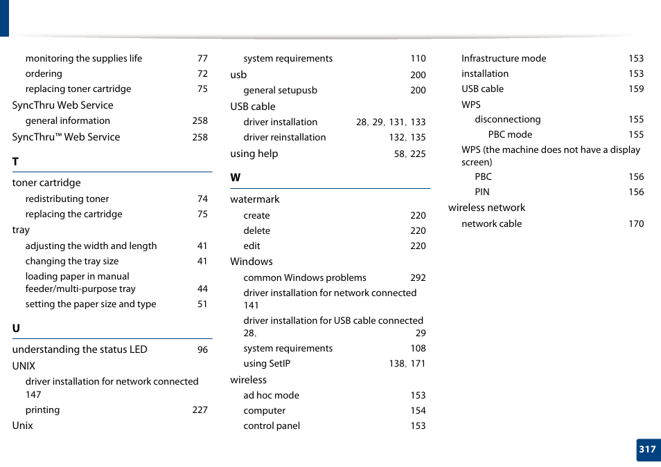 Samsung SCX-4729FW-XAA User Manual | Page 317 / 317