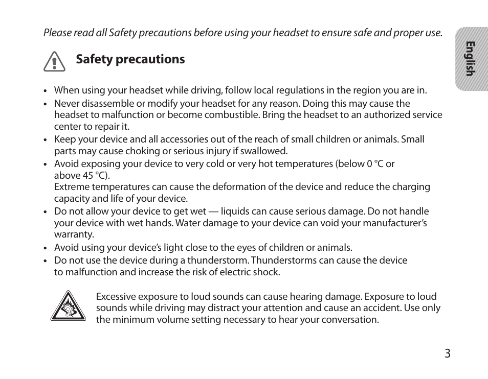 Safety precautions | Samsung BHM6000NDACSTA User Manual | Page 5 / 71