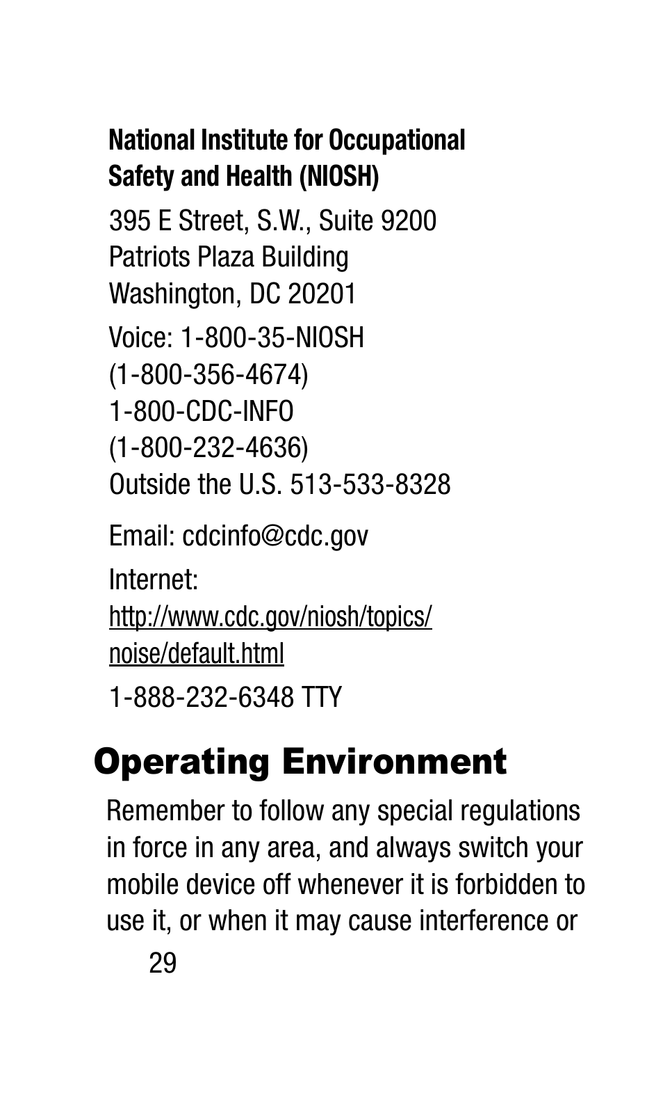 Operating environment | Samsung SM-R3810ZAAXAR User Manual | Page 36 / 83