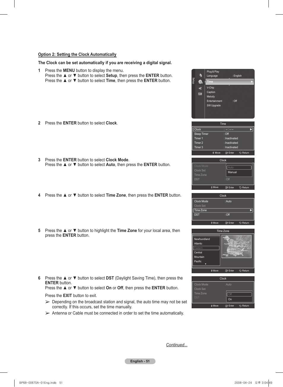 Samsung HL72A650C1FXZA User Manual | Page 51 / 195