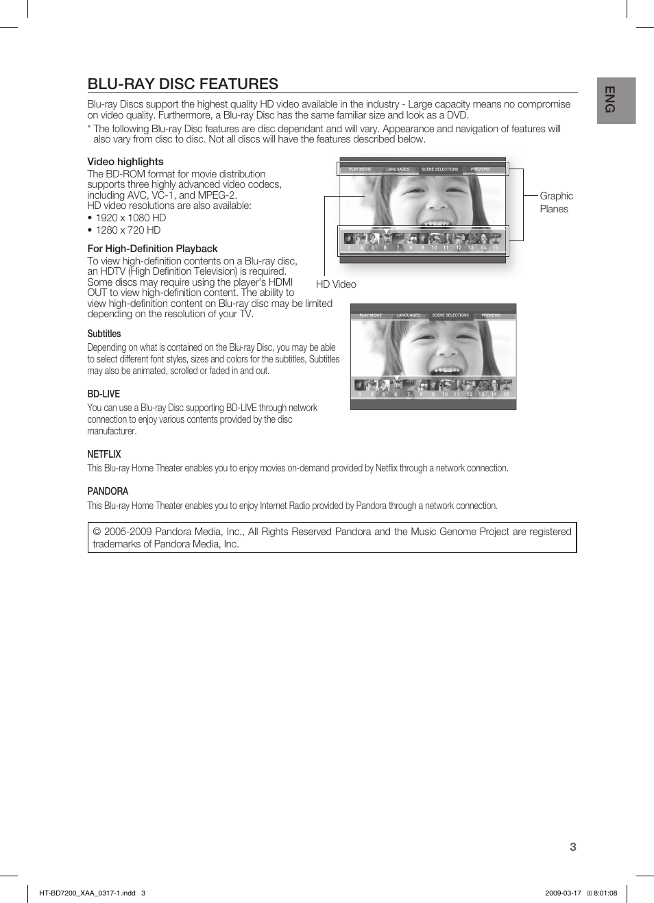 Blu-ray disc features | Samsung HT-BD7200T-XAC User Manual | Page 3 / 100