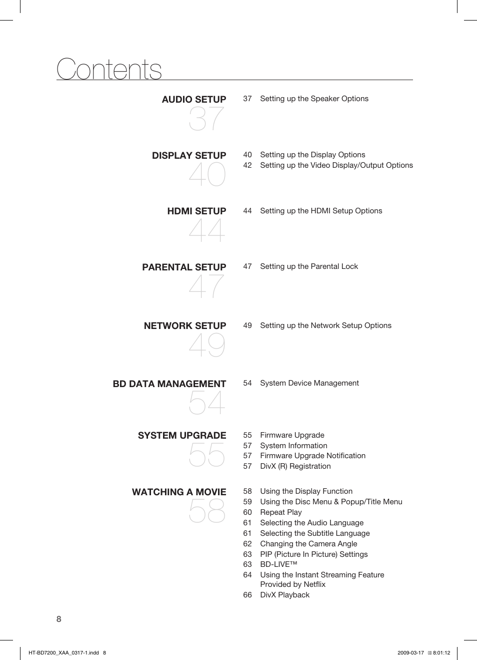 Samsung HT-BD7200T-XAC User Manual | Page 8 / 100