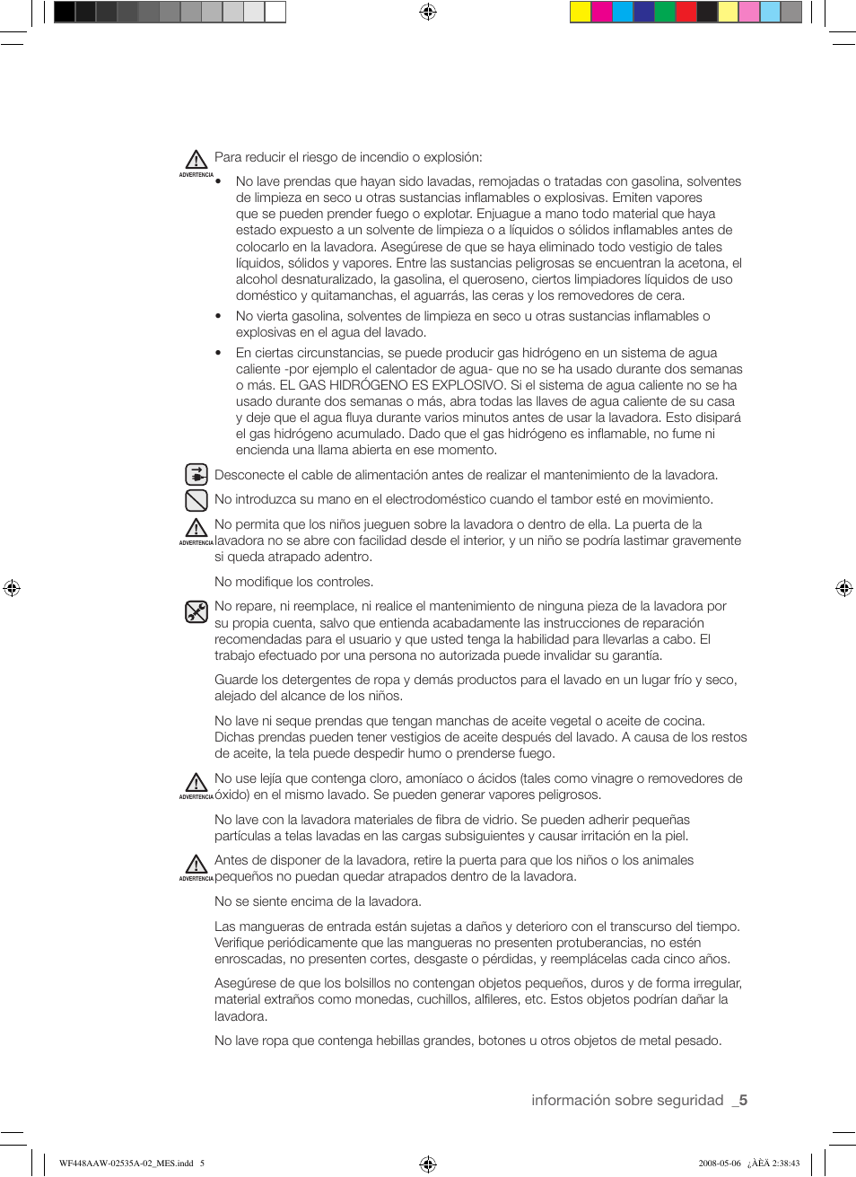 Samsung WF438AAR-XAA User Manual | Page 37 / 64