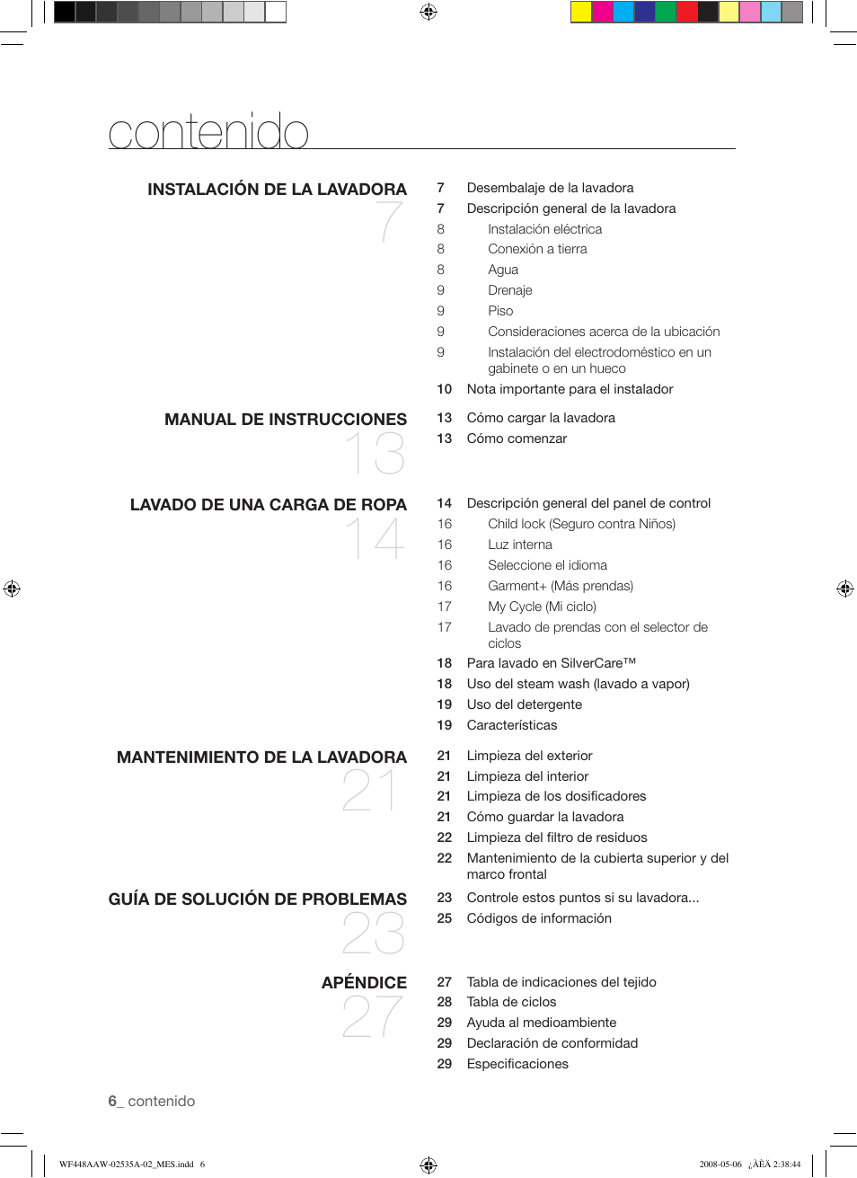 Samsung WF438AAR-XAA User Manual | Page 38 / 64