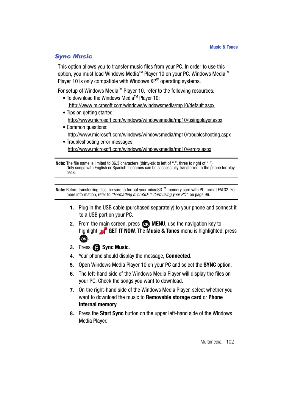 Samsung SCH-U540MSAVZW User Manual | Page 105 / 156