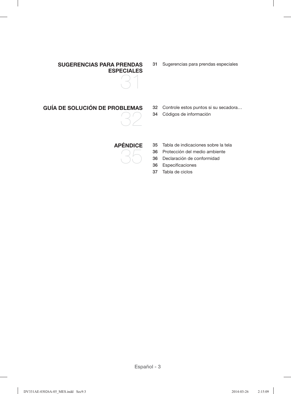Samsung DV331AER-XAA User Manual | Page 43 / 80