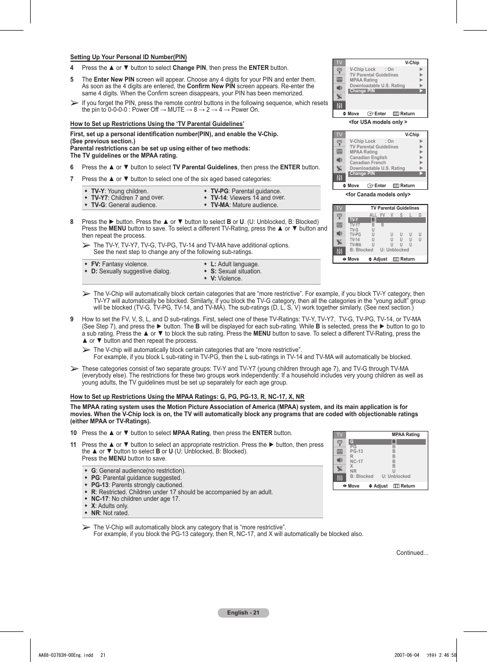 Samsung TXT2082X-XAA User Manual | Page 22 / 24