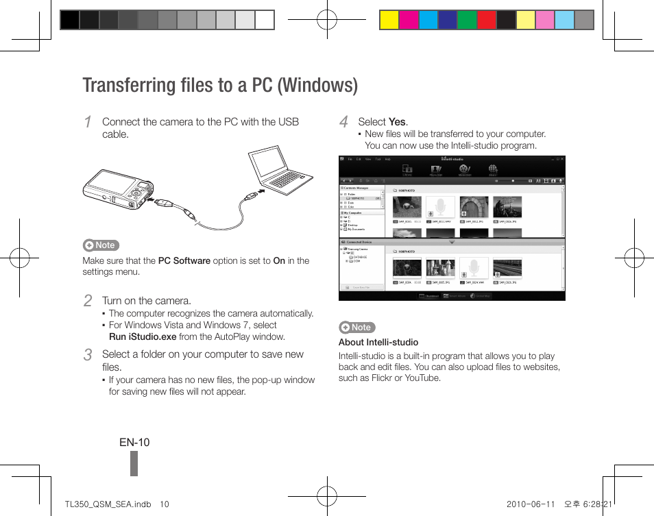 Transferring files to a pc (windows) | Samsung EC-TL350ZBPBUS User Manual | Page 10 / 24