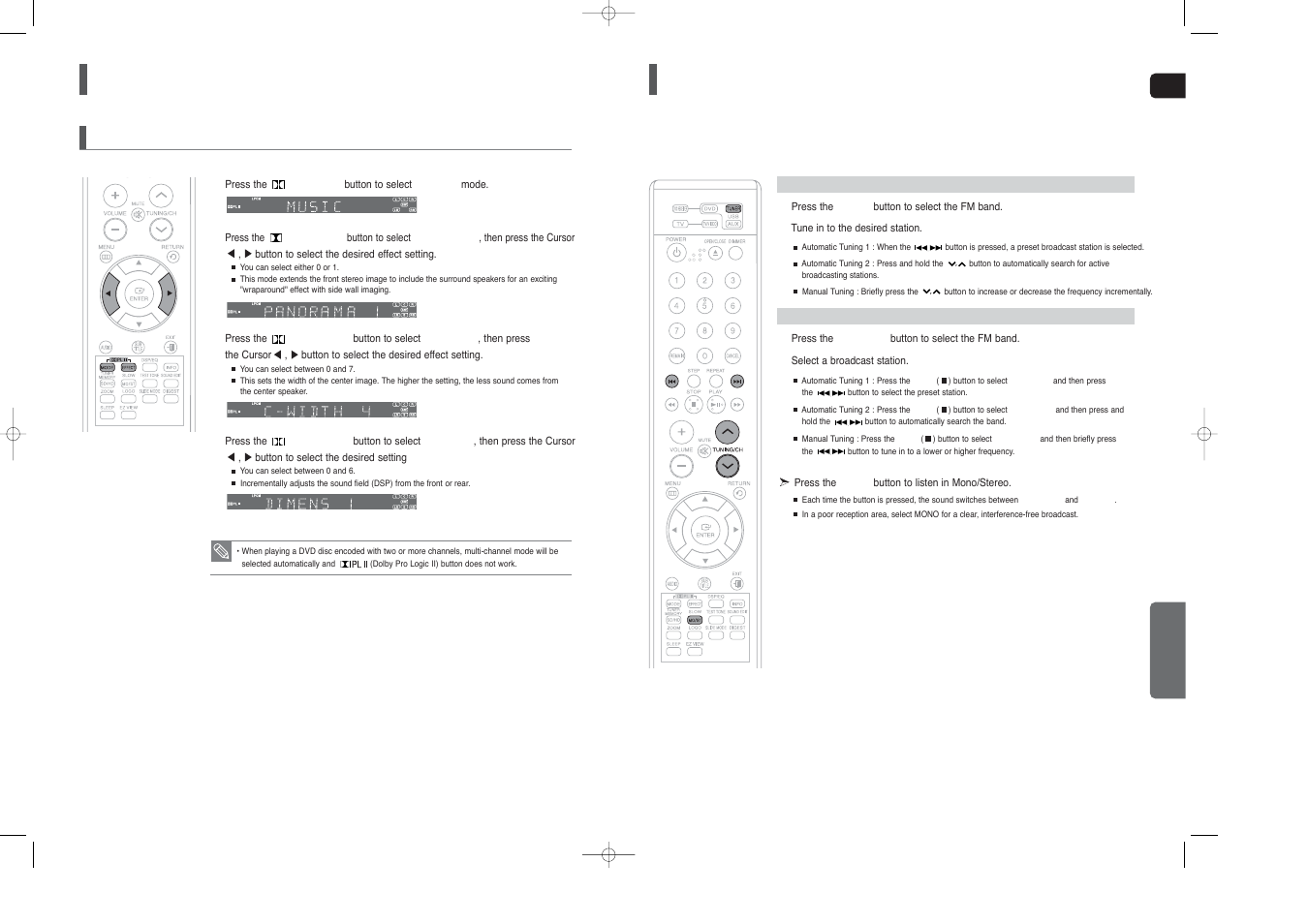 Listening to radio, Settings, Con’t) | Samsung HT-X40T-XAA User Manual | Page 27 / 33