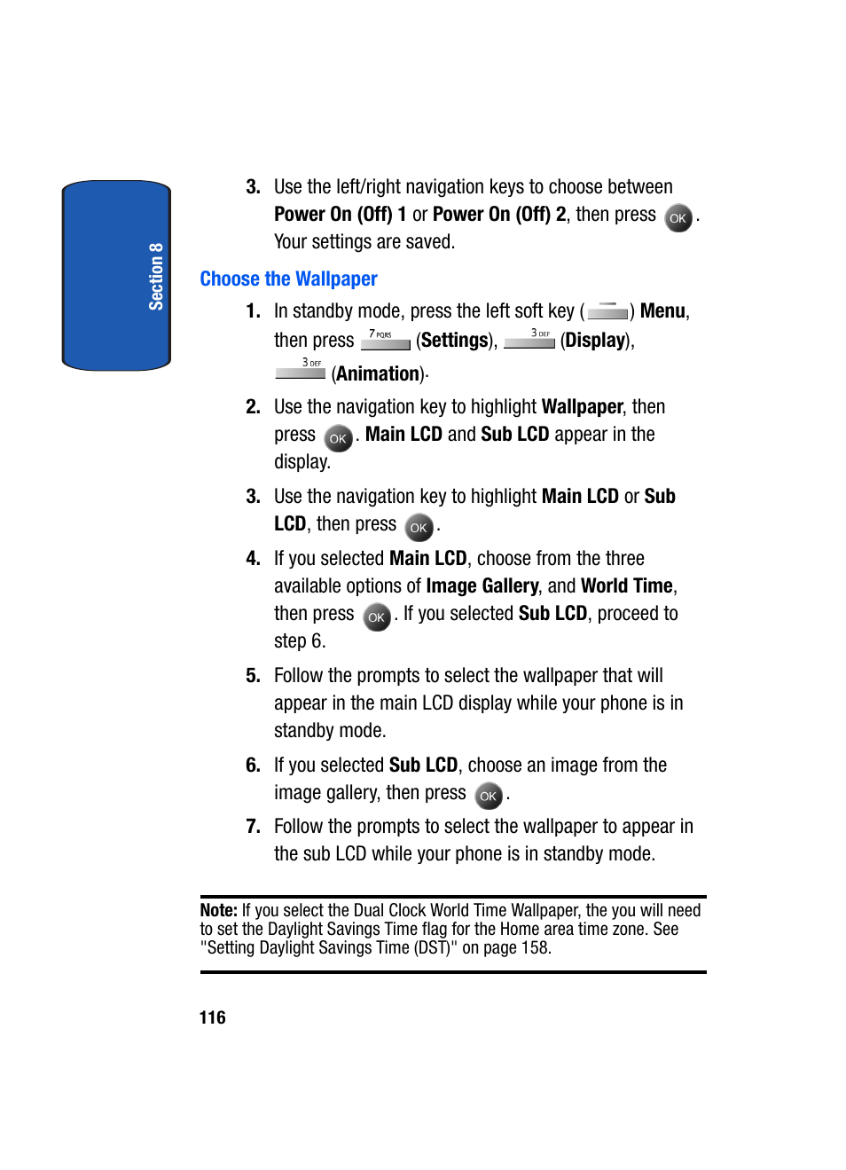 Choose the wallpaper | Samsung SCH-A795ZAVXAR User Manual | Page 116 / 238