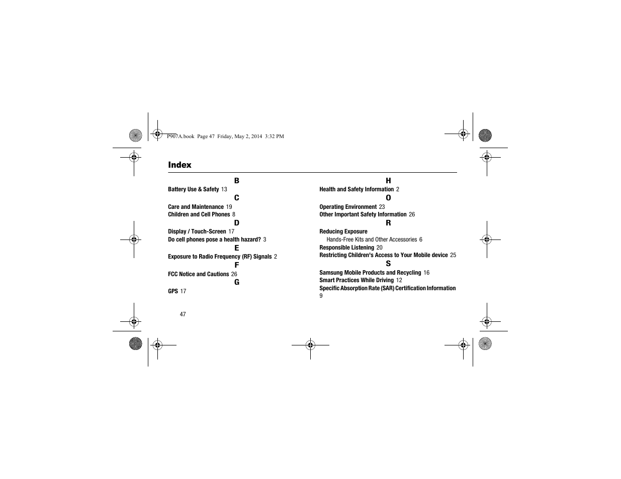 Samsung SM-P907AZKAATT User Manual | Page 52 / 53