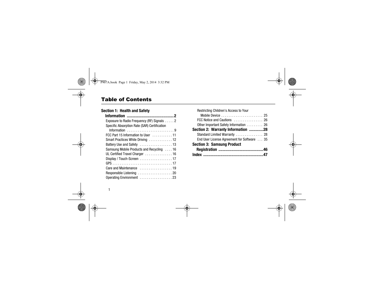 Samsung SM-P907AZKAATT User Manual | Page 6 / 53