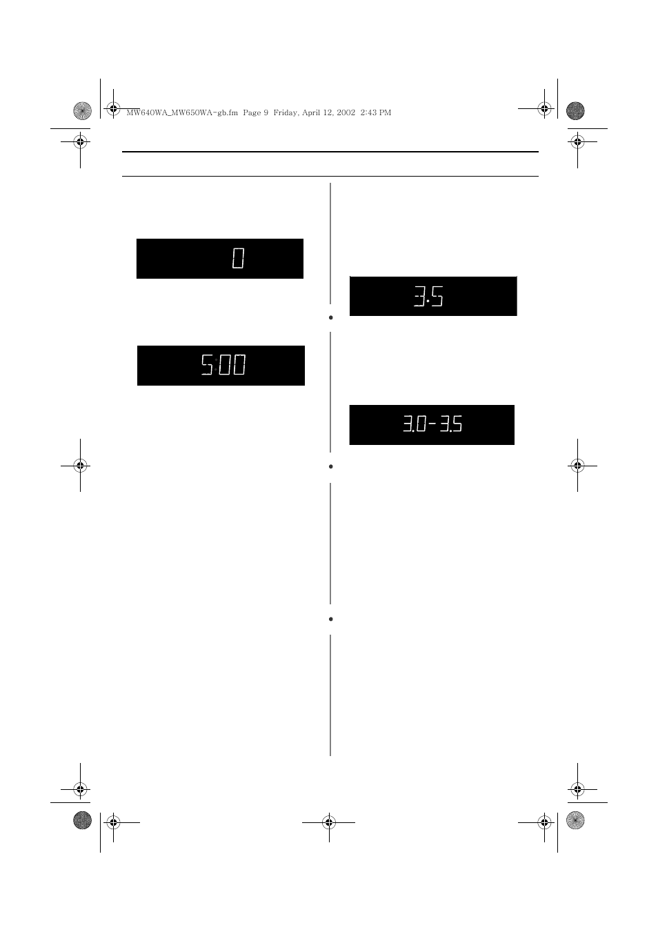 Operation | Samsung MW650WA-XAA User Manual | Page 9 / 28