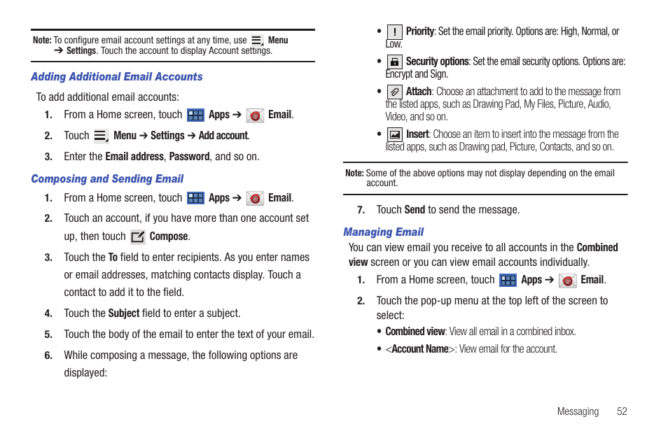 Samsung GT-P7510MADVZW User Manual | Page 55 / 181