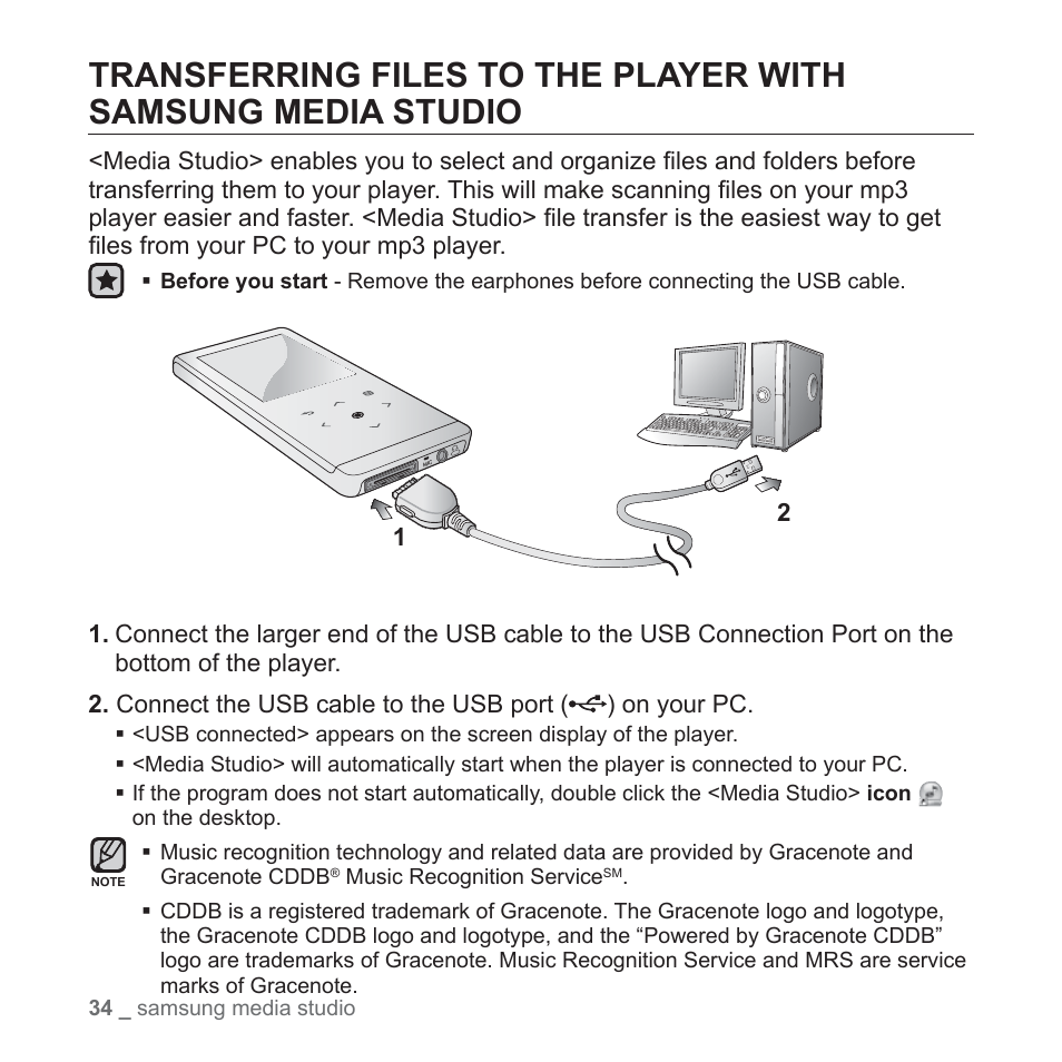 Samsung YP-T10JQB-XAC User Manual | Page 34 / 113