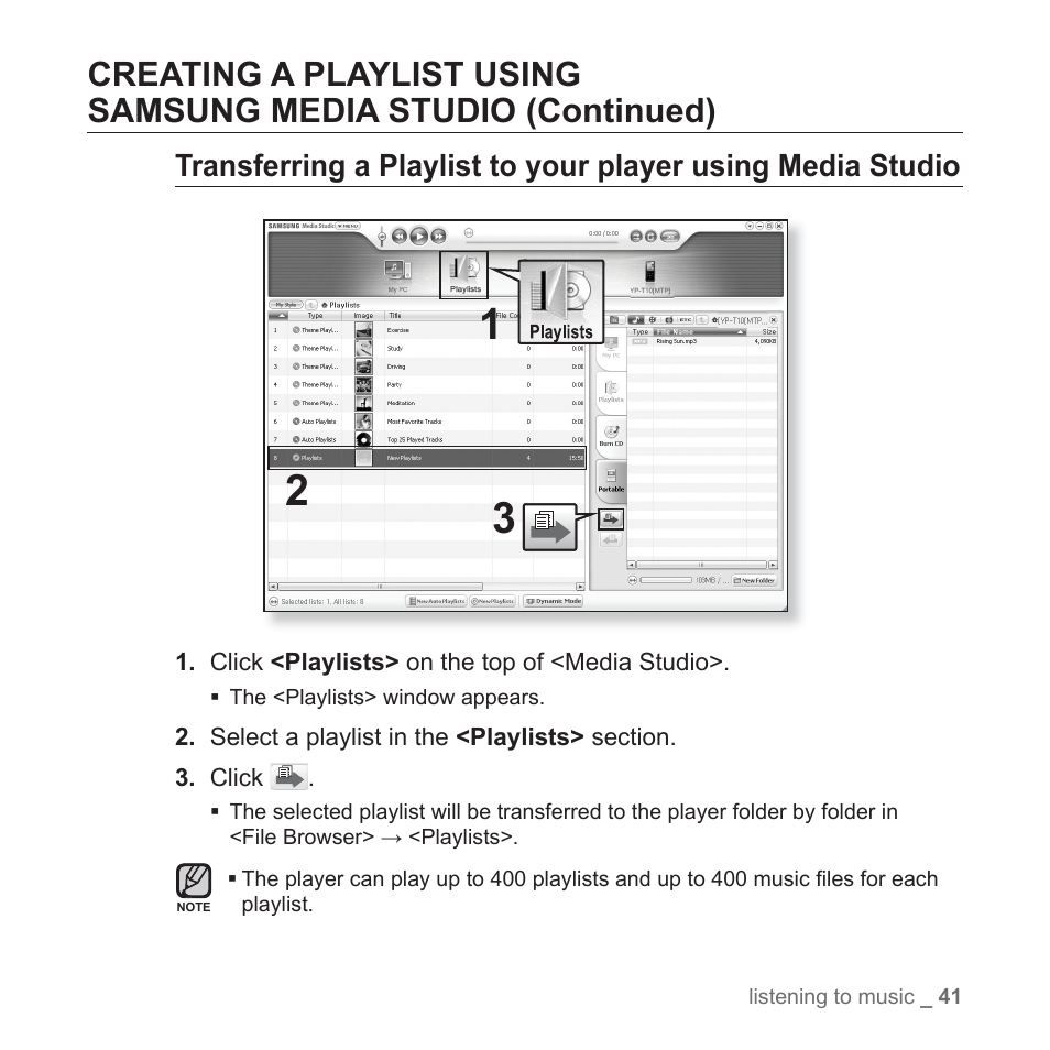 Samsung YP-T10JQB-XAC User Manual | Page 41 / 113