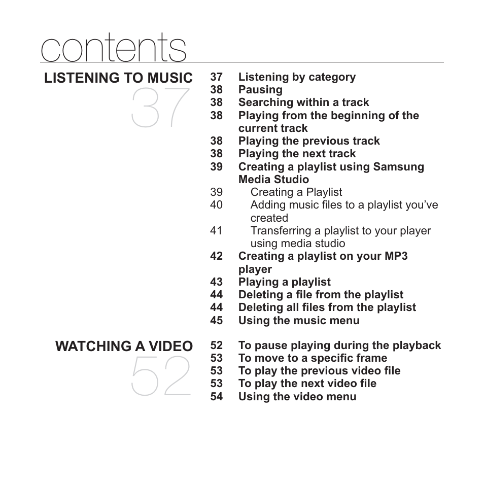 Samsung YP-T10JQB-XAC User Manual | Page 7 / 113