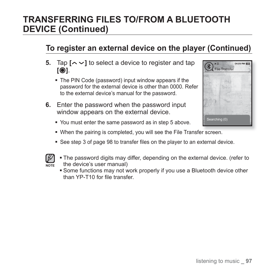 Samsung YP-T10JQB-XAC User Manual | Page 97 / 113