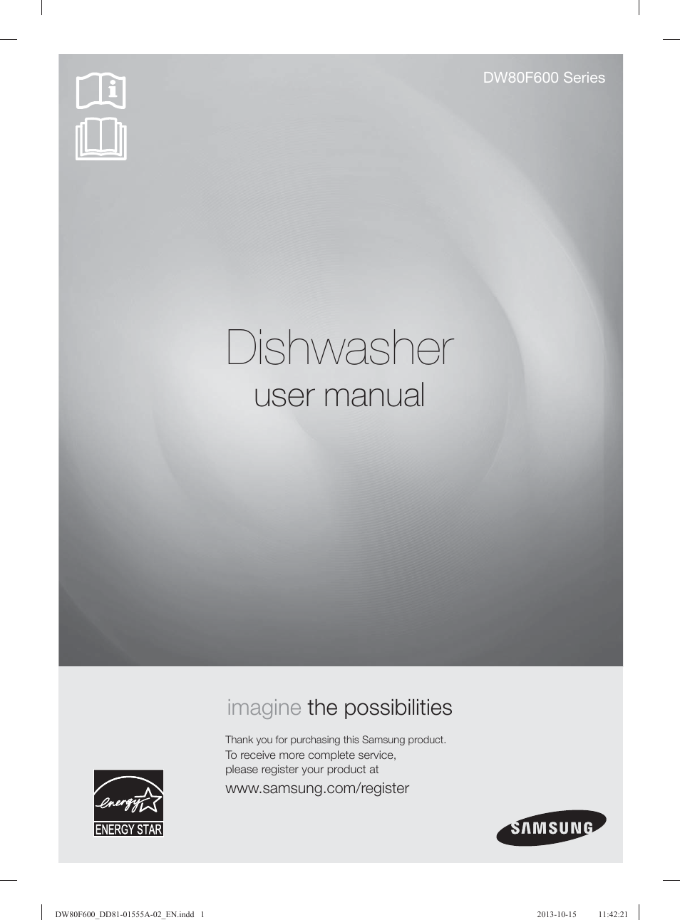 Samsung DW80F600UTB-AA User Manual | 96 pages
