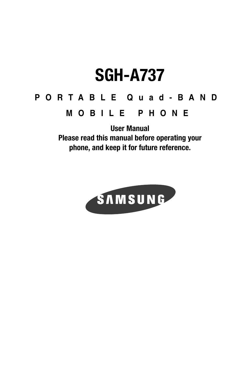 Samsung SGH-A737HBAATT User Manual | 180 pages