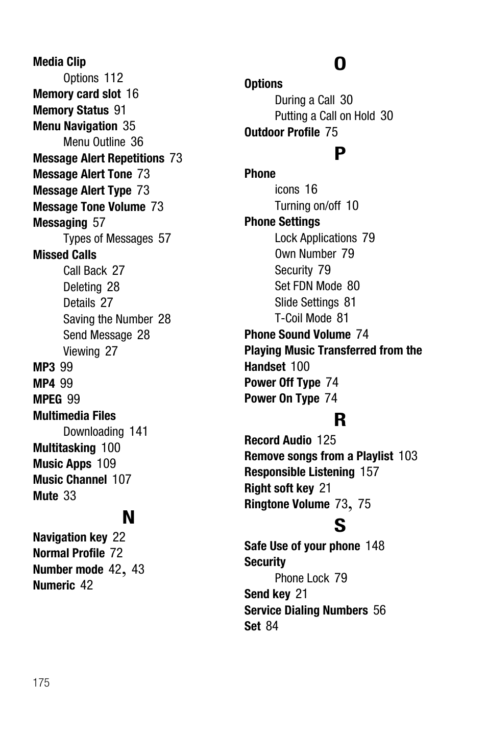 Samsung SGH-A737HBAATT User Manual | Page 178 / 180