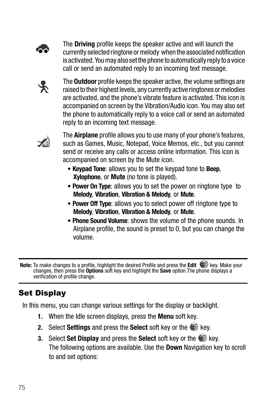 Set display | Samsung SGH-A737HBAATT User Manual | Page 78 / 180