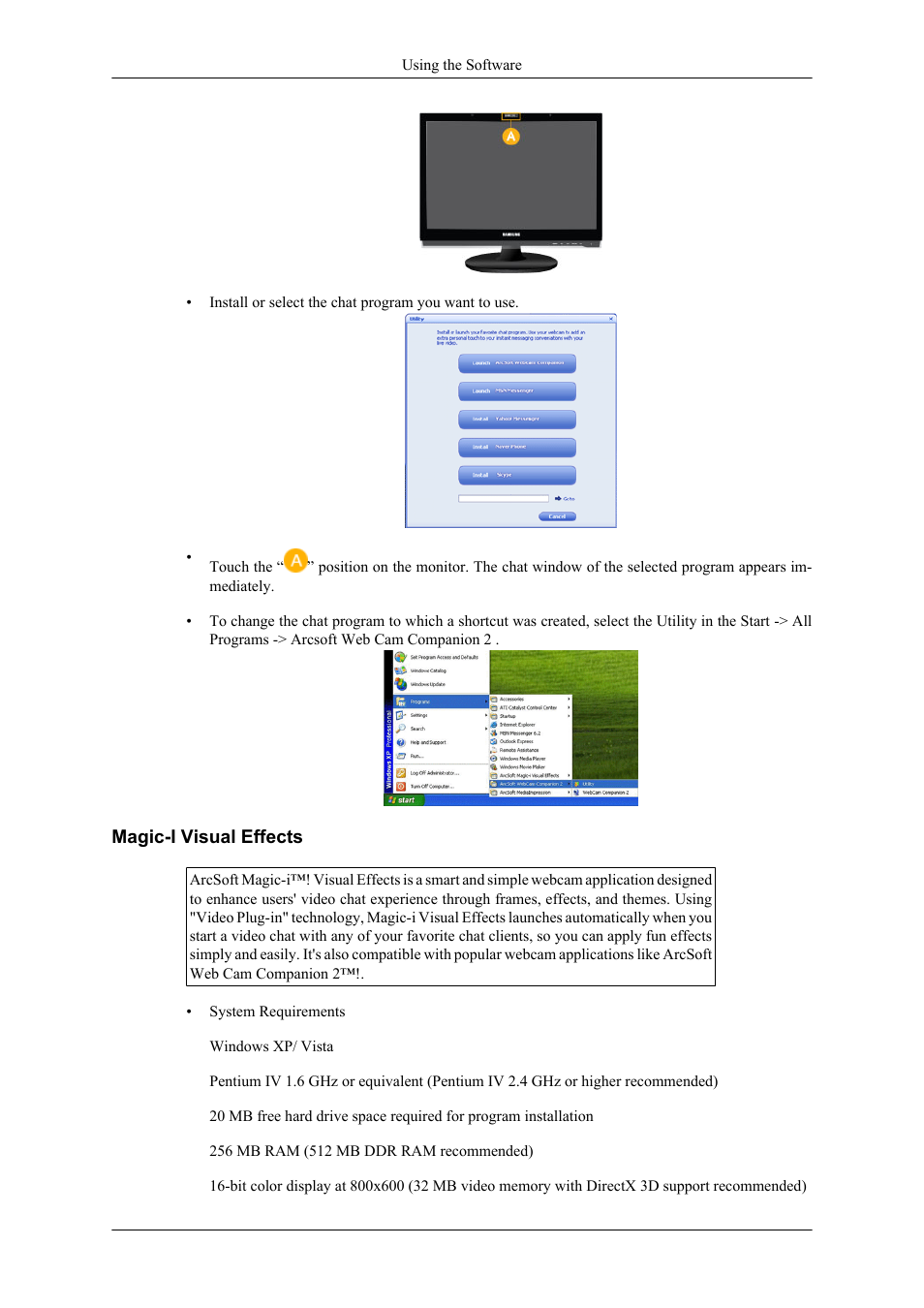 Magic-i visual effects | Samsung LS22LDPJFV-ZA User Manual | Page 33 / 95