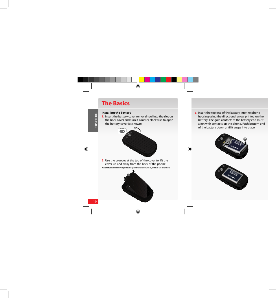 The basics | Samsung SCH-U640EKAVZW User Manual | Page 10 / 105