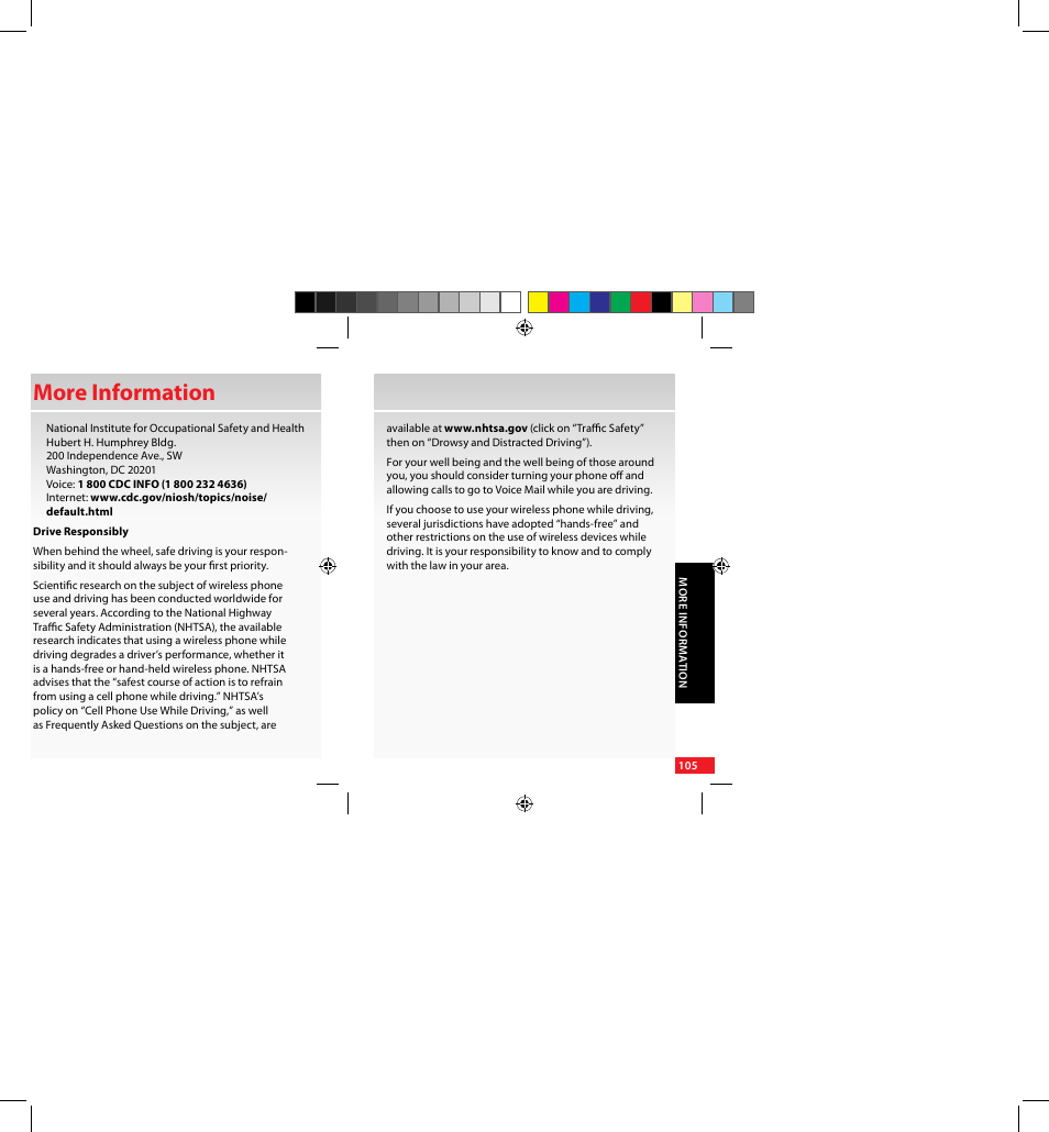 More information | Samsung SCH-U640EKAVZW User Manual | Page 105 / 105